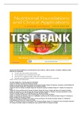 TEST BANK FOR NUTRITIONAL FOUNDATIONS AND CLINICAL APPLICATIONS A NURSING APPROACH 6TH EDITION BY GRODNER