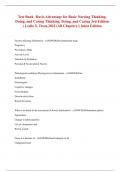 Test Bank -Davis Advantage for Basic Nursing Thinking&comma; Doing&comma; and Caring Thinking&comma; Doing&comma; and Caring 3rd Edition &lpar; Leslie S&period; Treas&comma;2021&rpar; All Chapters &vert;&vert; latest Edition