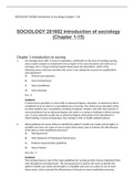 SOCIOLOGY 201602 introduction of sociology (Chapter 1-15)LATEST