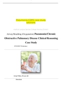 Airway Breathing (Oxygenation) Pneumonia Chronic Obstructive Pulmonary Disease Clinical Reasoning Case Study Medical surgical (NUR 201) Pneumonia-COPD case study solutions