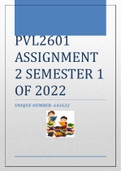 PVL2601 ASSIGNMENT 2 SEMESTER 1 OF 2022 [643632]