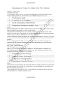 Fundamentals of Nursing 10th Edition Potter Perry Test Bank