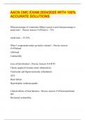 AACN CMC EXAM 2024&sol;2025 WITH 100&percnt; ACCURATE SOLUTIONS