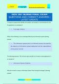 ISDS 3001 BURNS FINAL EXAM QUESTIONS AND CORRECT ANSWERS &vert;  LATEST UPDATE