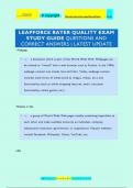 LEAPFORCE RATER QUALITY EXAM  STUDY GUIDE QUESTIONS AND  CORRECT ANSWERS &vert; LATEST UPDATE