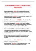 C790 Nursing Informatics &lpar;WGU&rpar; Project Management