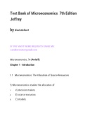 Test Bank of Microeconomics  7th Edition Jeffrey M&period; Perloff