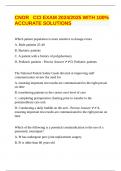 CNOR   CCI EXAM 2024&sol;2025 WITH 100&percnt; ACCURATE SOLUTIONS