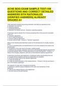 ACHE BOG EXAM SAMPLE TEST-100 QUESTIONS AND CORRECT DETAILED ANSWERS EITH RATIONALES &lpar;VERIFIED ANSWERS&rpar; ALREADY GRADED A&plus; 