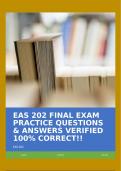 EAS 202 FINAL EXAM PRACTICE QUESTIONS & ANSWERS VERIFIED 100&percnt; CORRECT&excl;&excl;