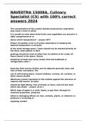 NAVEDTRA 15008A&comma; Culinary Specialist &lpar;CS&rpar; with 100- correct answers 2024&period;