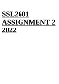 SSL2601 ASSIGNMENT 2 2022