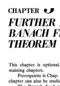 Functional Analysis. Further Applications Banach Fixed Point Theorem Detailed notes of Mathematics’ Problems, Theorems with solution 