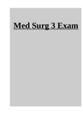 Med Surg 3 Exam 3