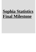 Sophia Statistics Final Milestone