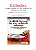 Medical-Surgical Nursing in Canada 4th Edition Lewi Test Bank