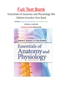Essentials of Anatomy and Physiology 8th Edition Scanlon Test Bank