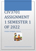 CIV3701 ASSIGNMENT 1 SEMESTER 1 OF 2022 [232316]