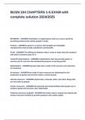 BUSN 104 CHAPTERS 1-5 EXAM with complete solution 2024&lowbar;2025&period;