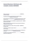 General Business -104 Exam with complete solution 2024&lowbar;2025
