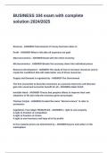 BUSINESS 104 exam with complete solution 2024&lowbar;2025