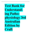 Test Bank for Understanding Pathophysiology 3rd Australian Edition by Craft
