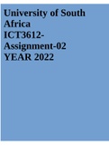 ICT3612- Assignment-02 YEAR 2022