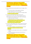 PN 3PN3 Exam 1 QUIZ & ANS LATEST UPDATE 2021&sol;2022 100&percnt; CORRECT  ALL EXAM SOLUTION RATED A&plus; Rasmussen College