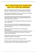QAC LAWS EXAM WITH QUESTIONS AND 100&percnt; VERIFIED ANSWERS