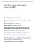 CCIE Exam Practice with complete solution 2024&lowbar;2025