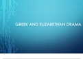 Greek and Elizabethan Drama presentation