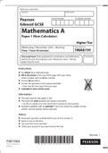  MATHS A PAPER revision