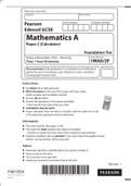 MATHS 1 past paper