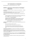 2.5C psychometrics: An introduction summary class notes (FSWP2-052-A) 