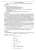 INTRODUCTION OF DIFFERENTIAL EQUATIONS
