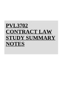 PVL3702 CONTRACT LAW STUDY SUMMARY NOTES 2022.