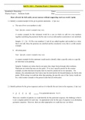 MATH 1001 - Practice Exam 1 Solutions Guide&period;