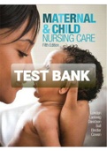 TEST BANK MATERNAL AND CHILD NURSING CARE 5TH EDITION BY LONDON