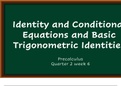 Identity and Conditional Equations and Basic Trigonometric Identities