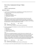 Potter & Perry&colon; Fundamentals of Nursing&comma; 7th Edition Test Bank