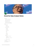 Excel for data analysts
