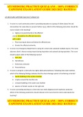 ATI MEDSURG PRACTICE QUIZ & ANS &ndash; 100&percnt; CORRECT CAPSTONE EXAM LATEST GUIDE 2021&sol;2022  RATED A&plus;