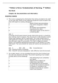 Potter & Perry&colon; Fundamentals of Nursing&comma; 7th Edition Test Bank