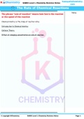  Study Guide for Chemistry,   SABIS Grade 10