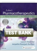 TEST BANK ROSENTHAL LEHNE'S PHARMACOTHERAPEUTICS FOR ADVANCED PRACTICE PROVIDERS 1ST EDITION