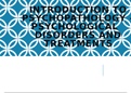 Introduction to Psychology Pathology 