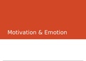 Motivation and Emotion 