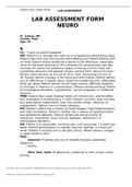 Case LAB ASSESSMENT FORM NEURO Pt&period; Initials&colon; MR Gender&colon; Male Age&colon; 28 S&colon; CC&colon; &OpenCurlyDoubleQuote;I have an awful headache&rdquo; HPI&colon; Patient is a 28-year-old male c&sol;o of a headache lasting three days&period; Patient has tried over the counter Advil 400mg and Tylenol 650mg with no relief