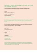 RNSG 1301 &ndash; PEDS EX Pharmacology STUDY GUIDE QUESTIONS AND ANSWERS 2022&sol;2023