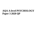 1452351-AQA A-level PSYCHOLOGY Paper 3 2020 QP